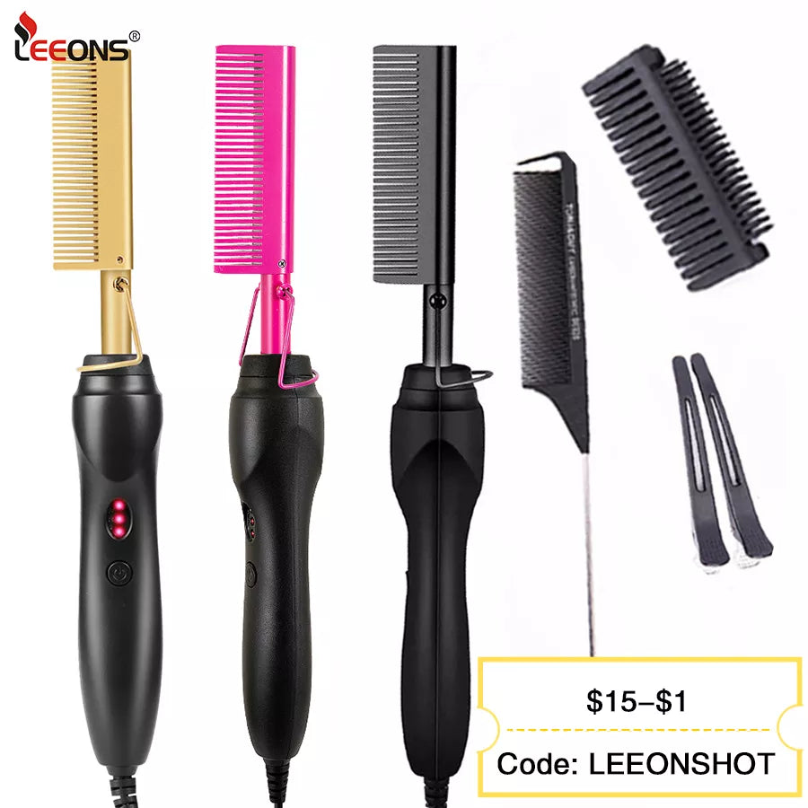 Eletric Hot Comb Hair Straightener