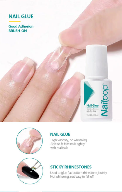 Nailpop Nail Glue for Acrylic Nails (2pcs)