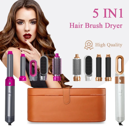 5 in 1 Hair Dryer or Hot Comb Styling Set