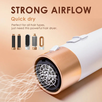 5 in 1 Hair Dryer or Hot Comb Styling Set