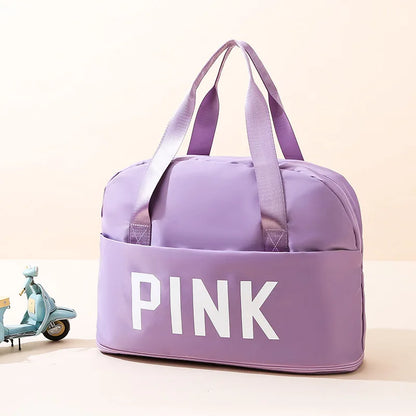 PINK Letter Travel Duffle Bag