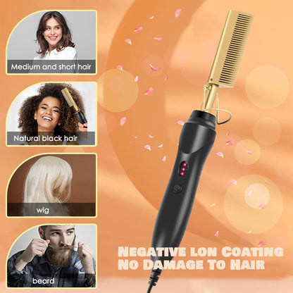 Eletric Hot Comb Hair Straightener