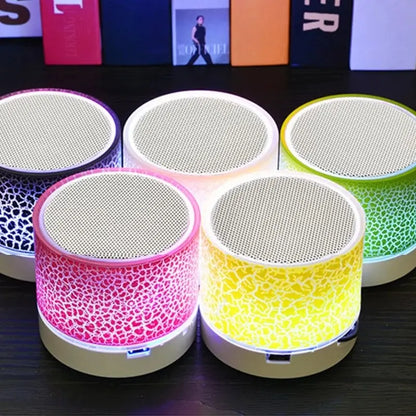 Mini Wireless Bluetooth Speaker with Colorful LED Lights & USB port