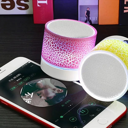 Mini Wireless Bluetooth Speaker with Colorful LED Lights & USB port