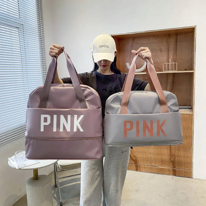 PINK Letter Travel Duffle Bag