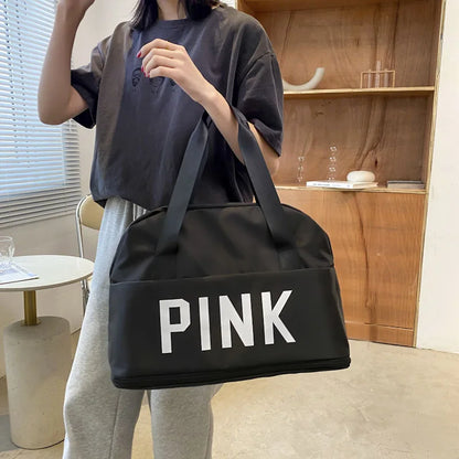 PINK Letter Travel Duffle Bag