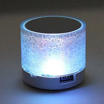 Mini Wireless Bluetooth Speaker with Colorful LED Lights & USB port