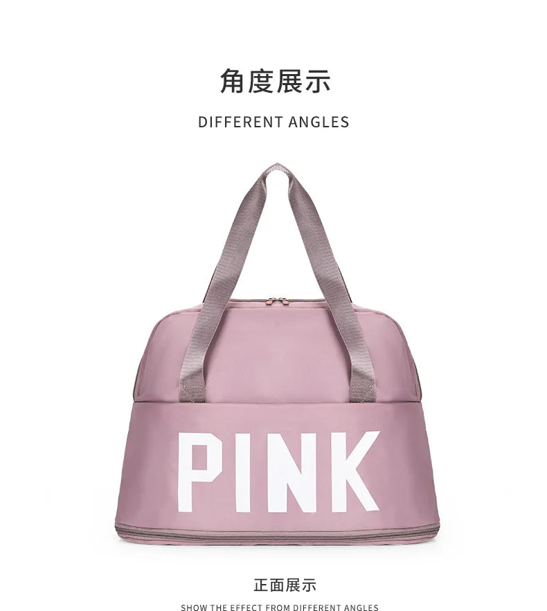 PINK Letter Travel Duffle Bag