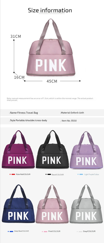 PINK Letter Travel Duffle Bag