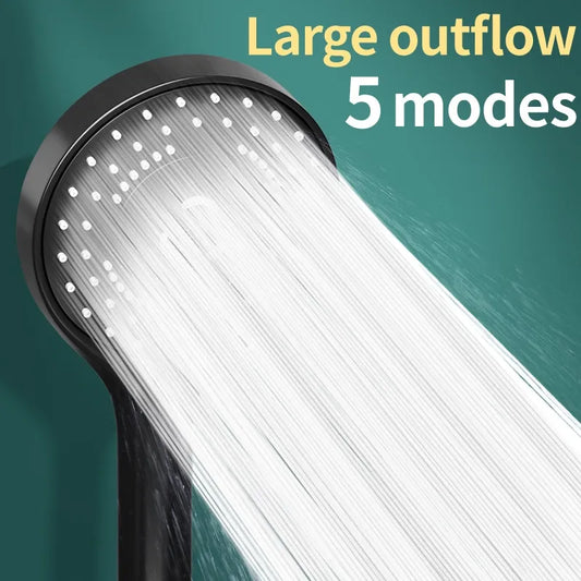 Large Pressurized Shower Head  with 5 Modes