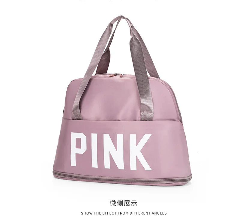 PINK Letter Travel Duffle Bag