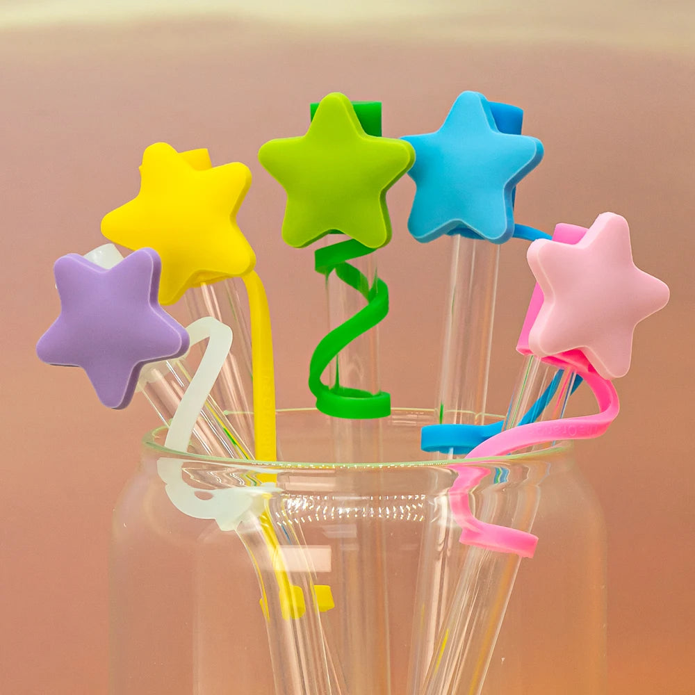 Reusable Dust-Proof Tumbler Straw Covers (5pcs)