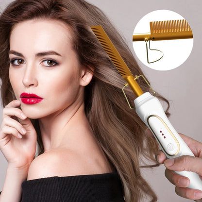 Eletric Hot Comb Hair Straightener