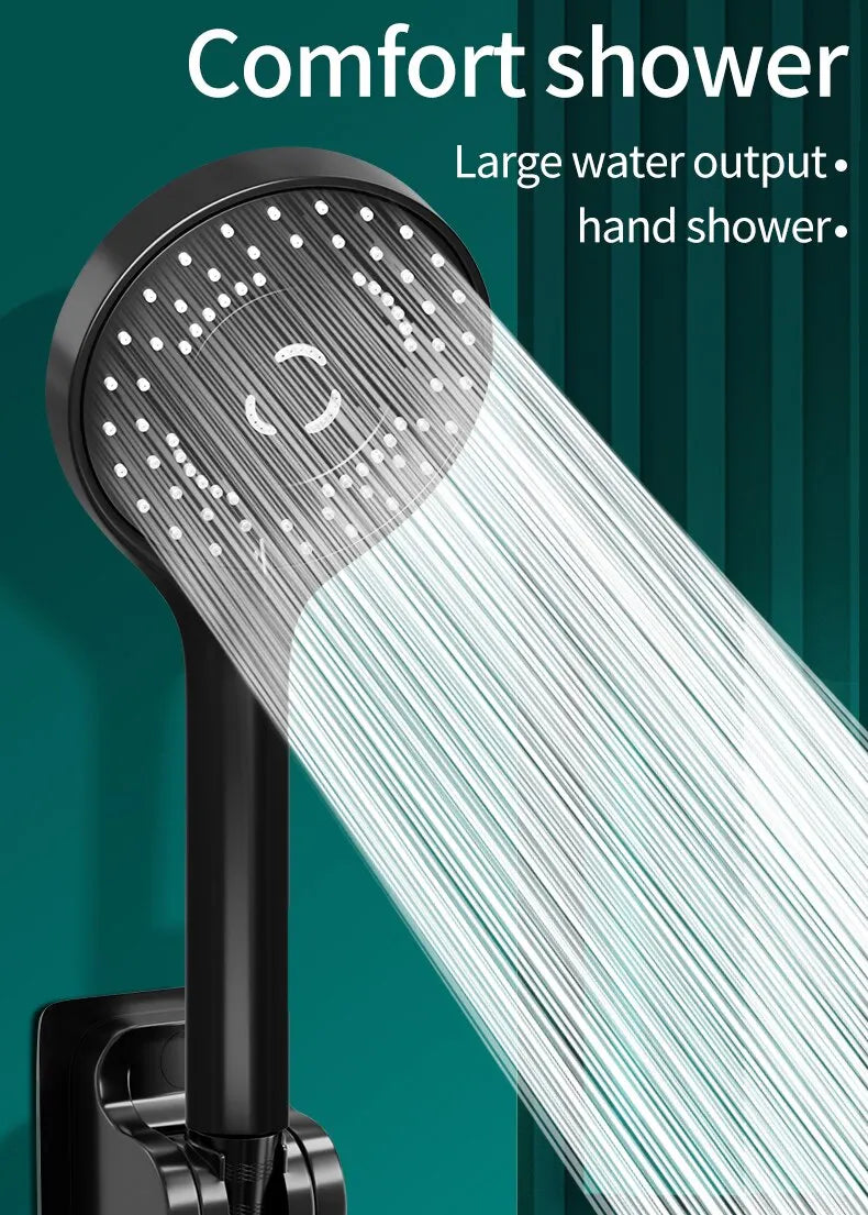 Large Pressurized Shower Head  with 5 Modes