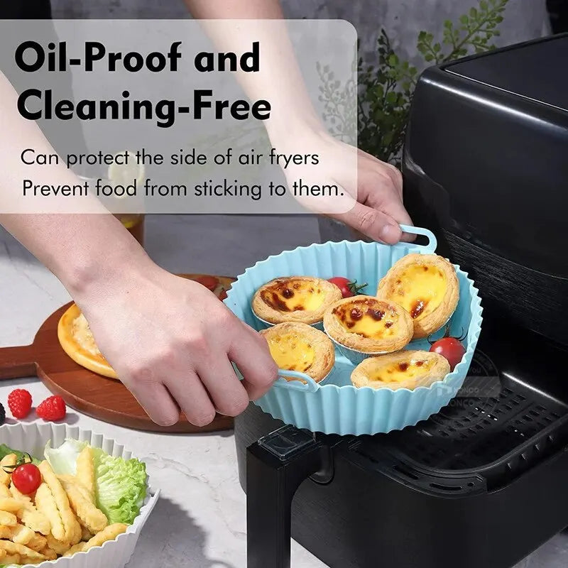 Airfryer Silicone Reusable Basket Liner